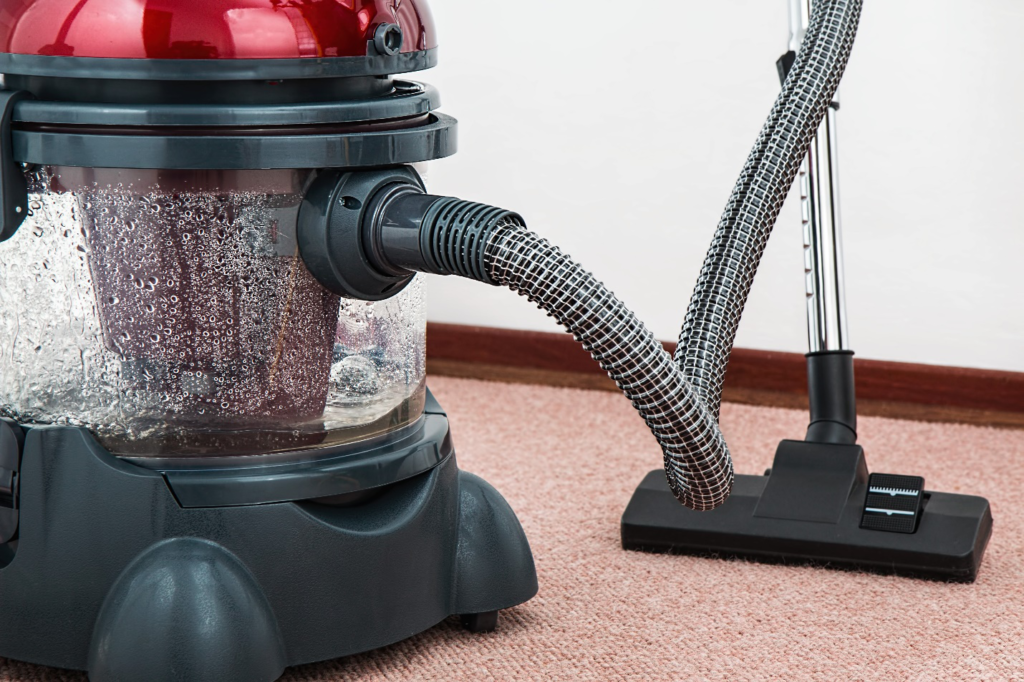 Vacuum for carpet cleaning